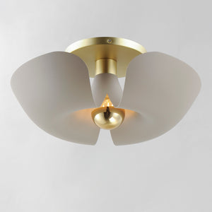 Maxim - 11399SGSBR - LED Flush Mount - Poppy - Silver Gold / Satin Brass