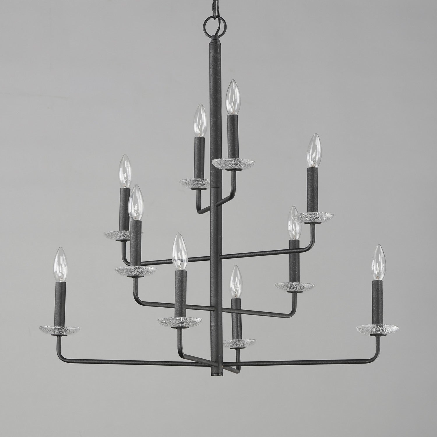 Maxim - 12329TCAR - Ten Light Chandelier - Madeira - Anthracite