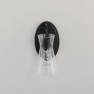 Maxim - 12481CLBK - One Light Wall Sconce - Ava - Black