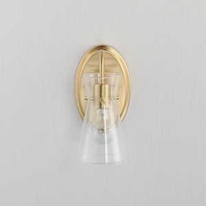 Maxim - 12481CLNAB - One Light Wall Sconce - Ava - Natural Aged Brass