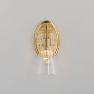 Maxim - 12481CLNAB - One Light Wall Sconce - Ava - Natural Aged Brass