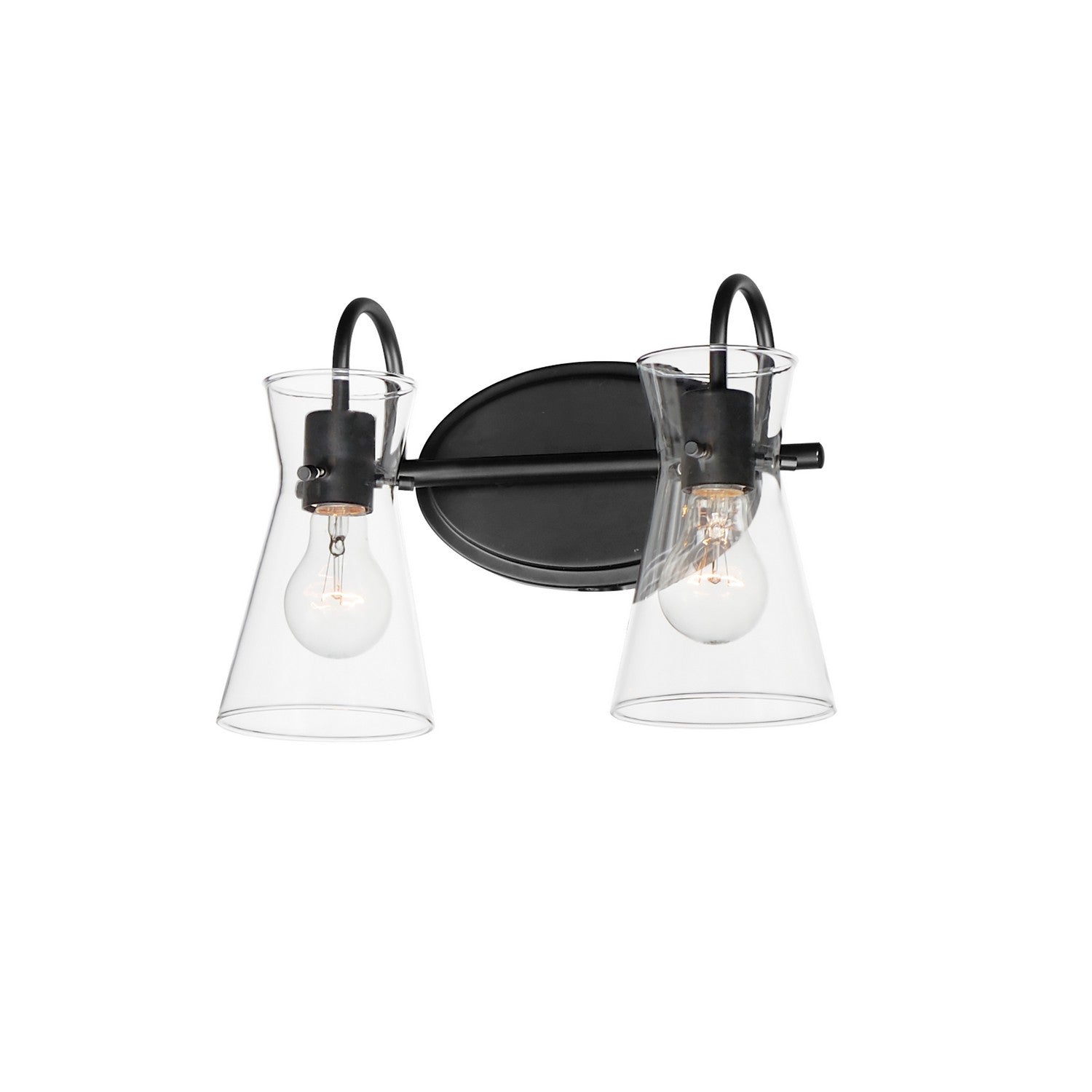 Maxim - 12482CLBK - Two Light Bath Vanity - Ava - Black