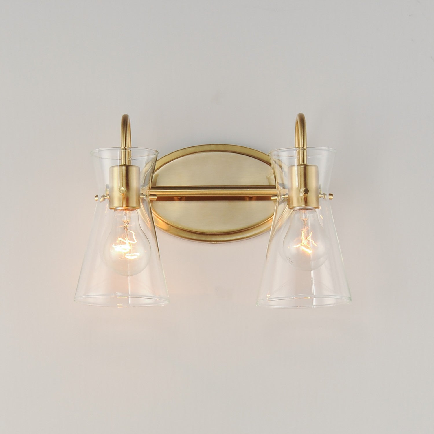 Maxim - 12482CLNAB - Two Light Bath Vanity - Ava - Natural Aged Brass