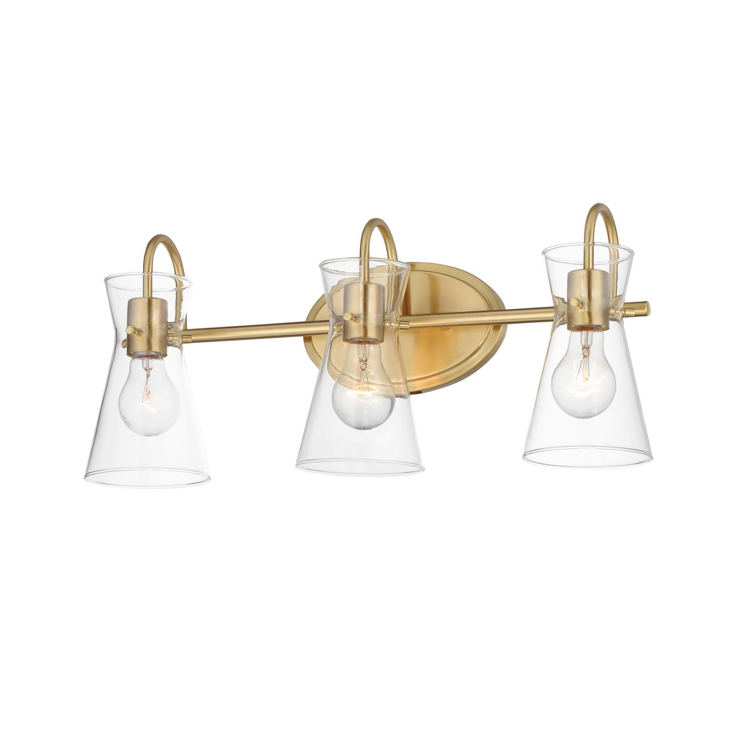 Maxim - 12483CLNAB - Three Light Bath Vanity - Ava - Natural Aged Brass