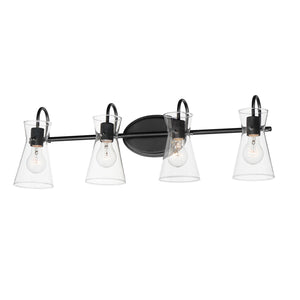 Maxim - 12484CLBK - Four Light Bath Vanity - Ava - Black