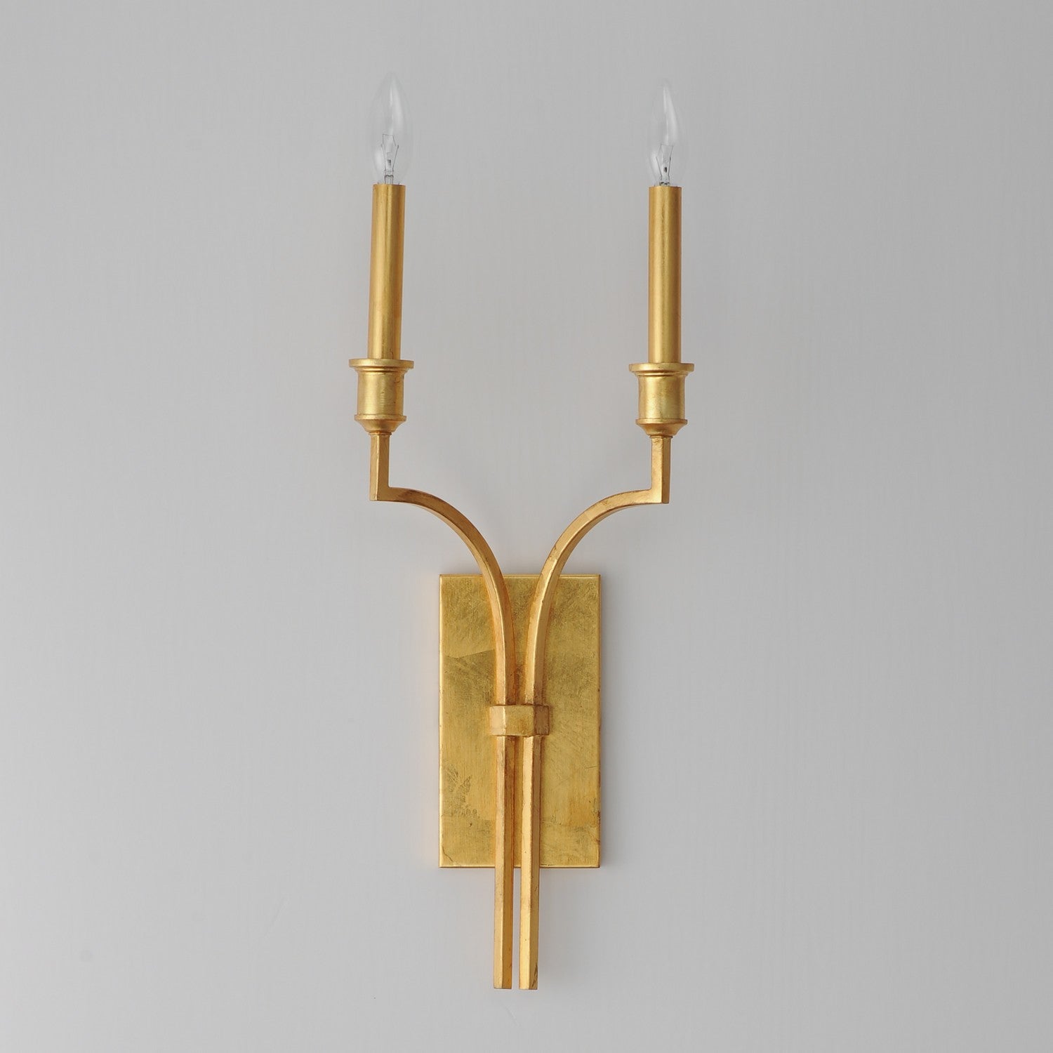 Maxim - 12782GL - Two Light Wall Sconce - Normandy - Gold Leaf