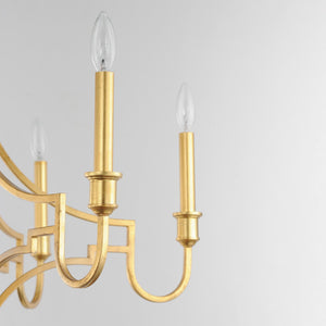 Maxim - 12786GL - Six Light Chandelier - Normandy - Gold Leaf