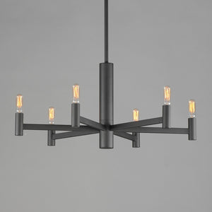 Maxim - 21366BK - Six Light Chandelier - Emana - Black