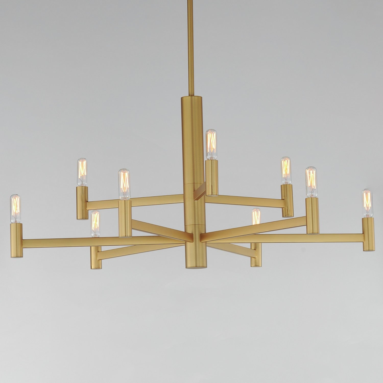 Maxim - 21369NAB - Nine Light Chandelier - Emana - Natural Aged Brass