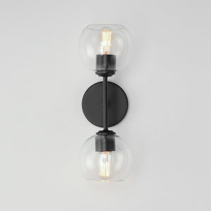 Maxim - 21632CLBK - Two Light Wall Sconce - Knox - Black