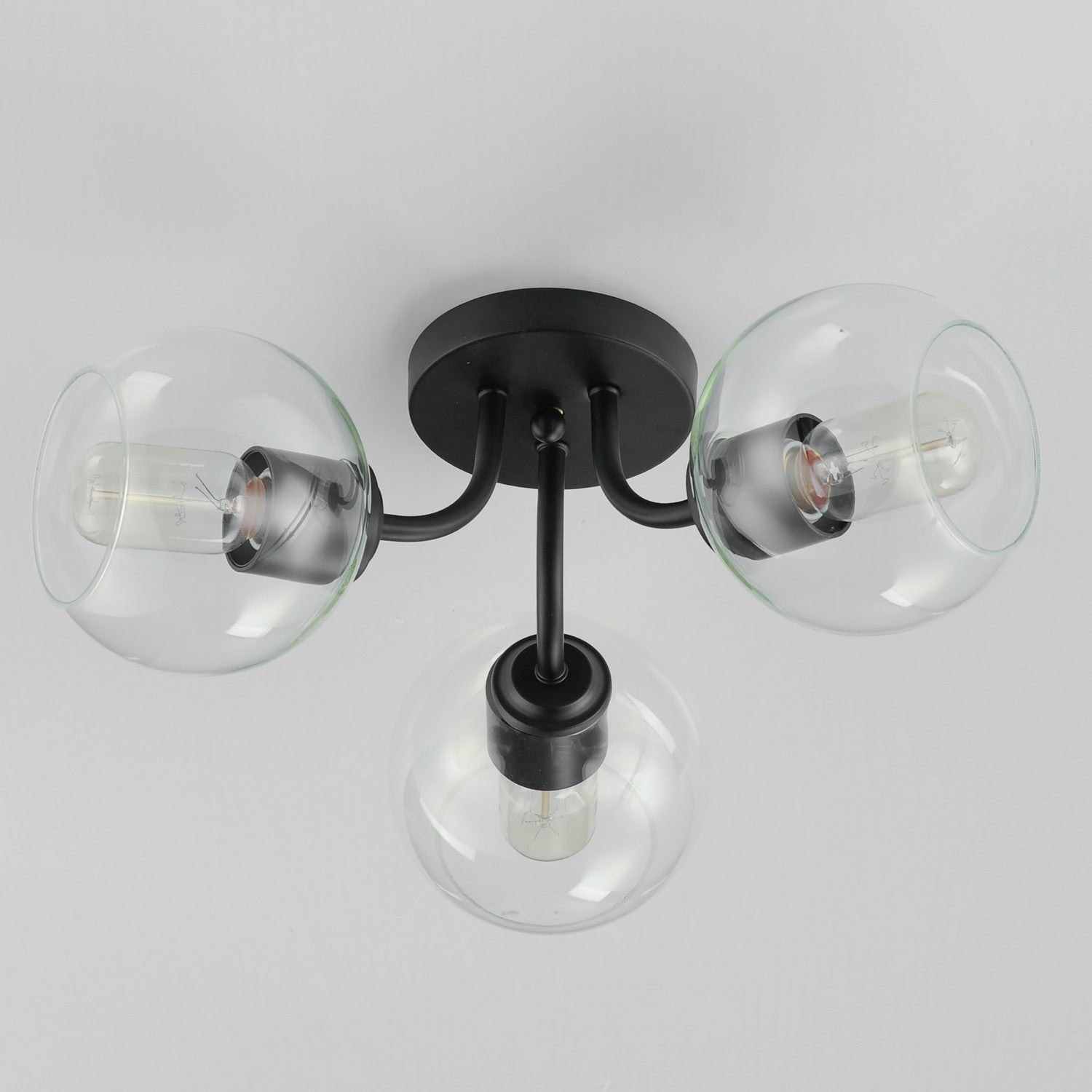 Maxim - 21634CLBK - Three Light Semi-Flush Mount - Knox - Black