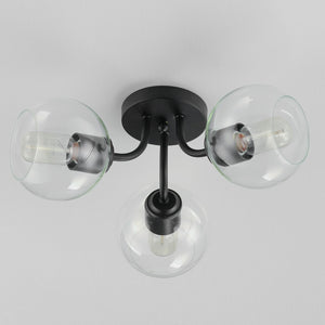 Maxim - 21634CLBK - Three Light Semi-Flush Mount - Knox - Black