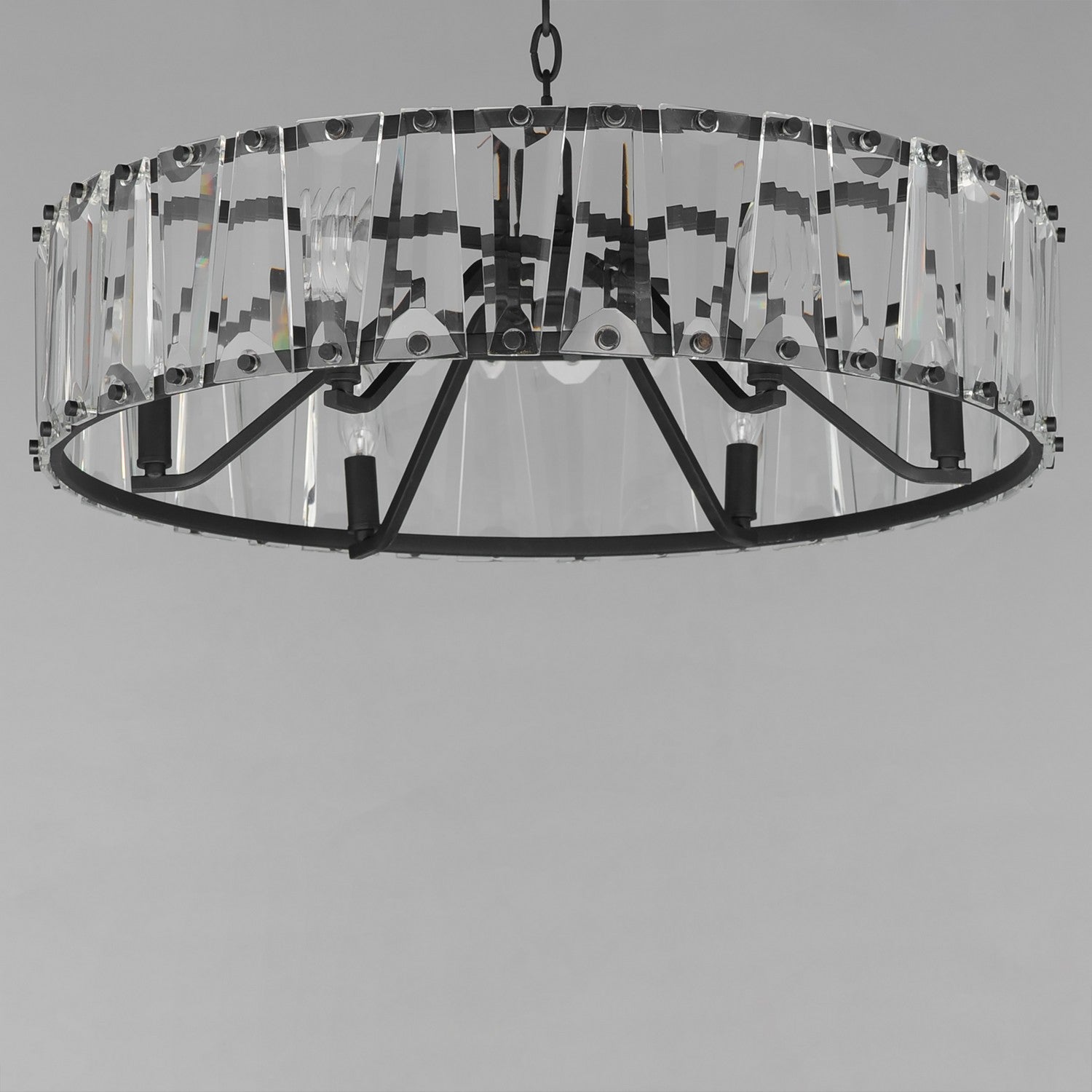 Maxim - 21866BCBK - Six Light Chandelier - Odeon - Black