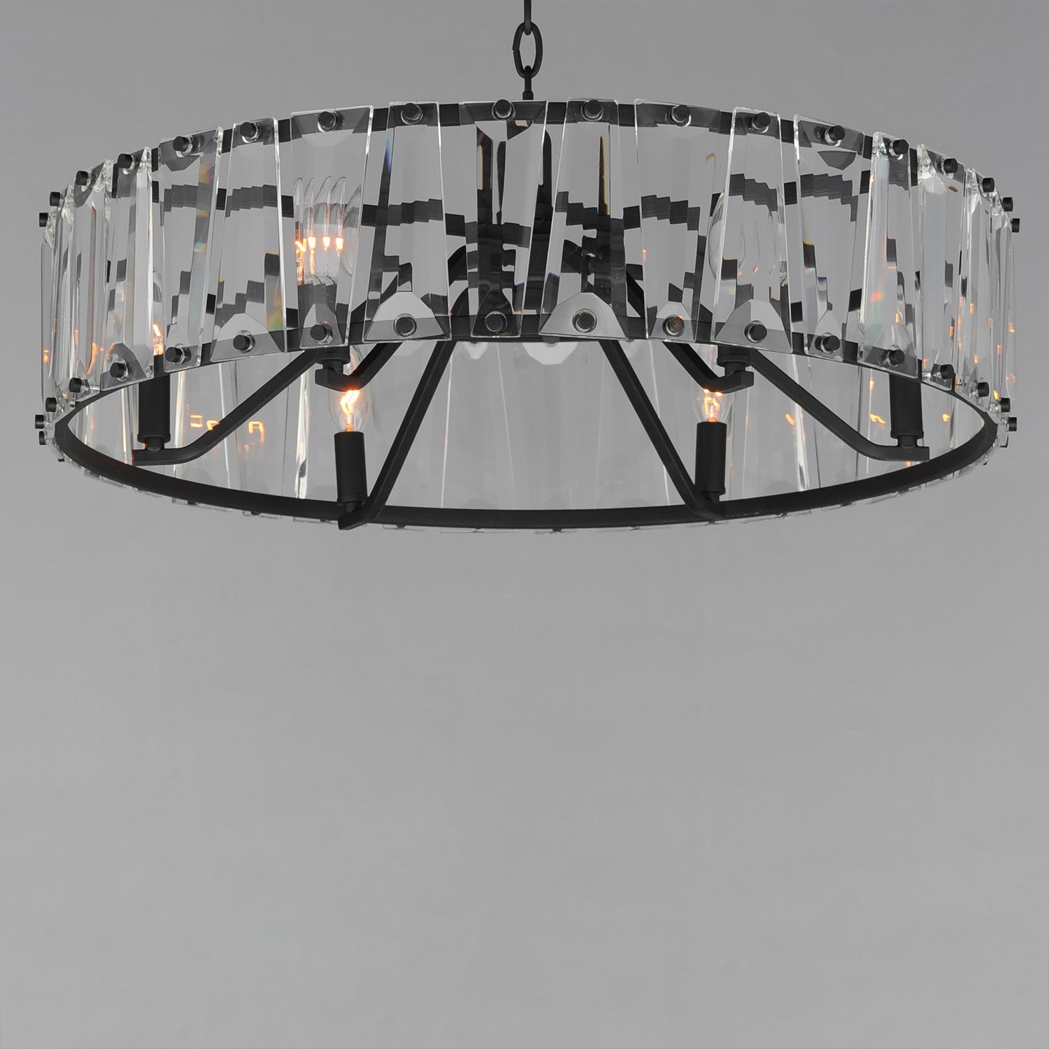 Maxim - 21866BCBK - Six Light Chandelier - Odeon - Black