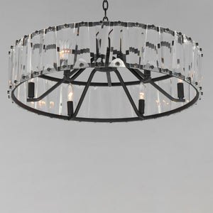 Maxim - 21866BCBK - Six Light Chandelier - Odeon - Black