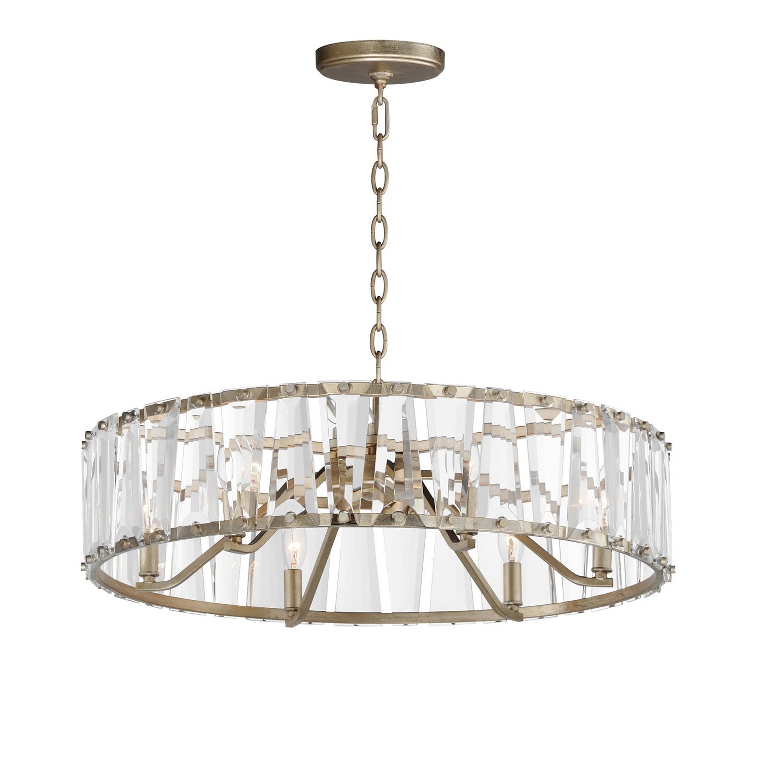 Maxim - 21866BCGS - Six Light Chandelier - Odeon - Golden Silver