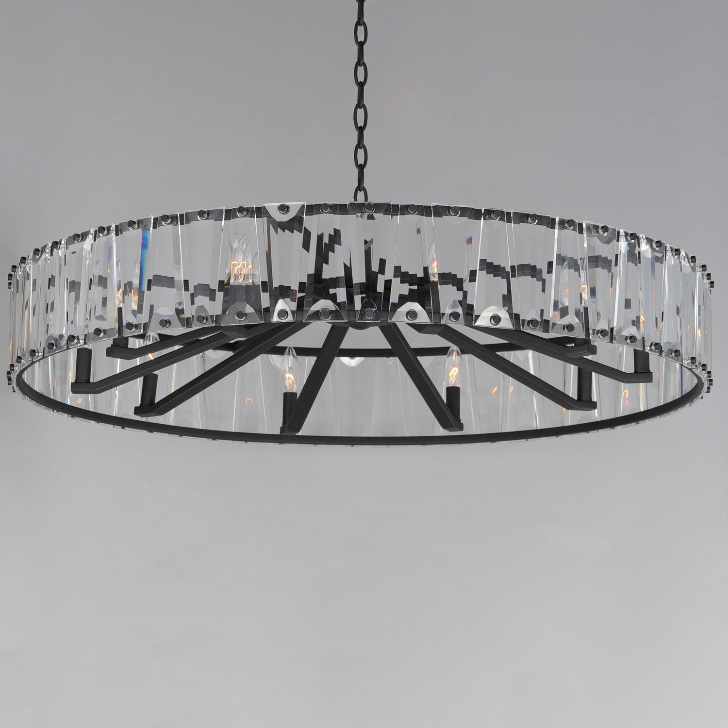 Maxim - 21869BCBK - Ten Light Chandelier - Odeon - Black