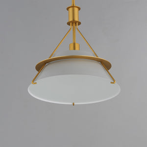 Maxim - 25221LFGNAB - One Light Pendant - Lucas - Natural Aged Brass