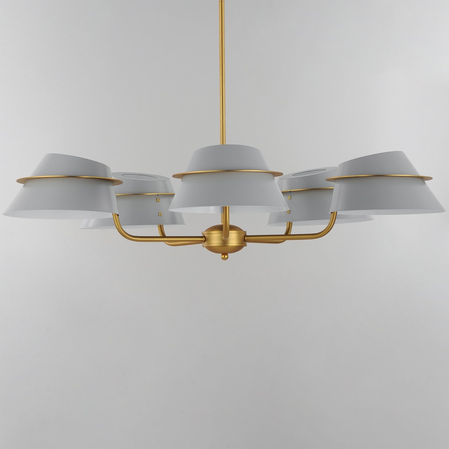 Maxim - 25225LFGNAB - Five Light Chandelier - Lucas - Natural Aged Brass