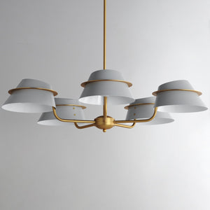 Maxim - 25225LFGNAB - Five Light Chandelier - Lucas - Natural Aged Brass