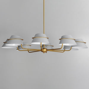 Maxim - 25228LFGNAB - Eight Light Chandelier - Lucas - Natural Aged Brass