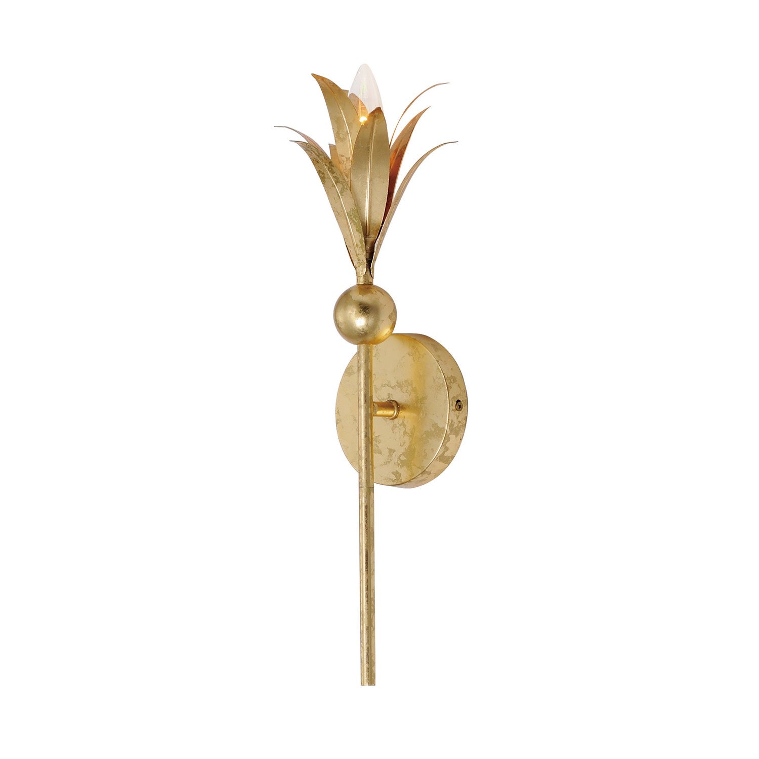 Maxim - 2881GL - One Light Wall Sconce - Paloma - Gold Leaf