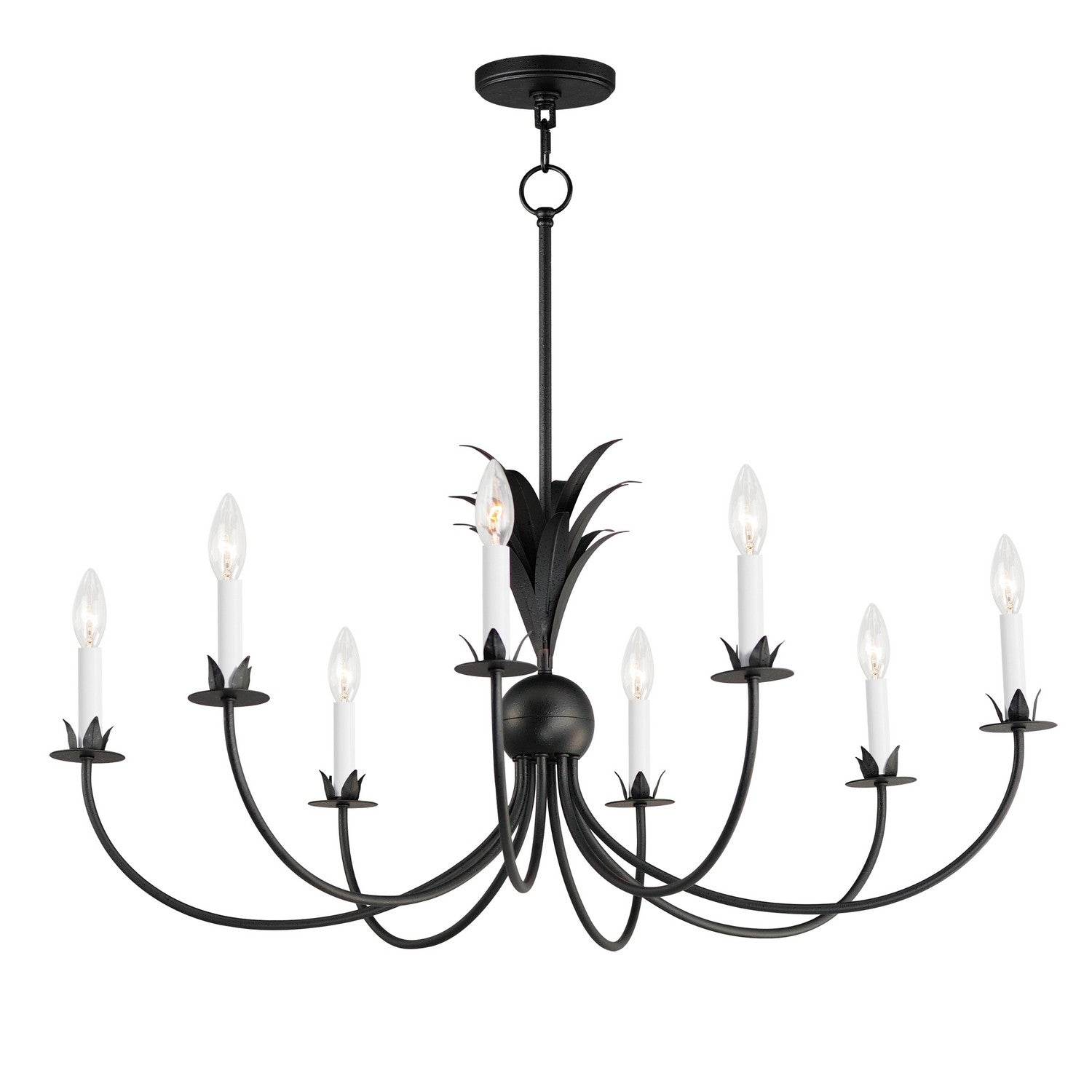 Maxim - 2888AR - Eight Light Chandelier - Paloma - Anthracite