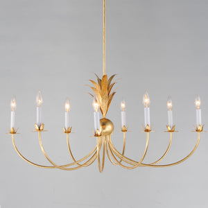 Maxim - 2888GL - Eight Light Chandelier - Paloma - Gold Leaf