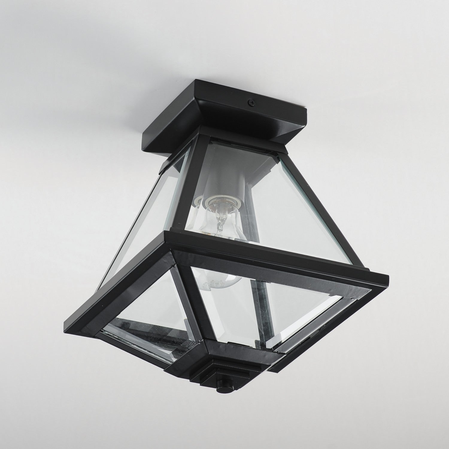 Maxim - 30560CLBK - One Light Flush Mount - Prism - Black