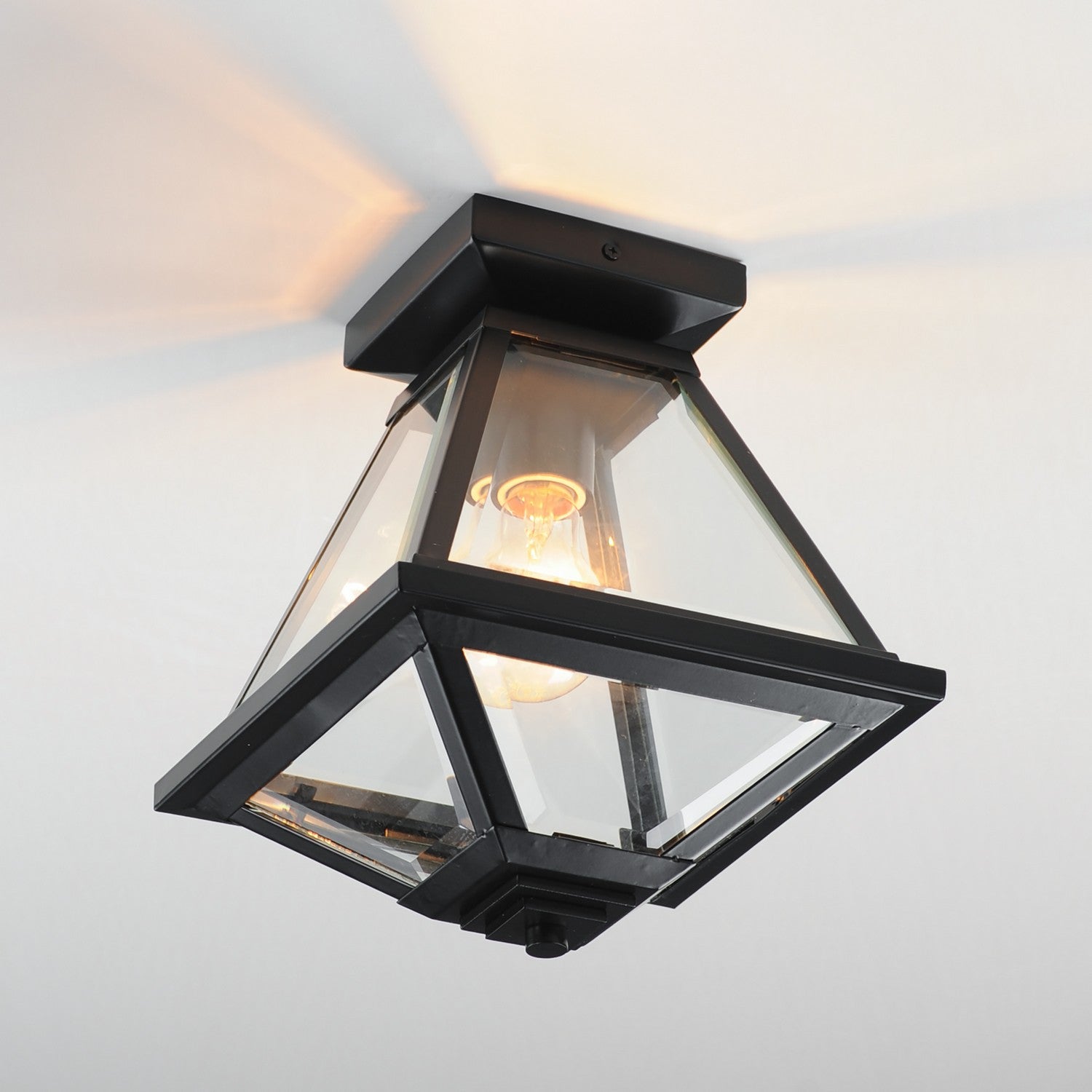 Maxim - 30560CLBK - One Light Flush Mount - Prism - Black