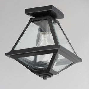 Maxim - 30560CLBK - One Light Flush Mount - Prism - Black