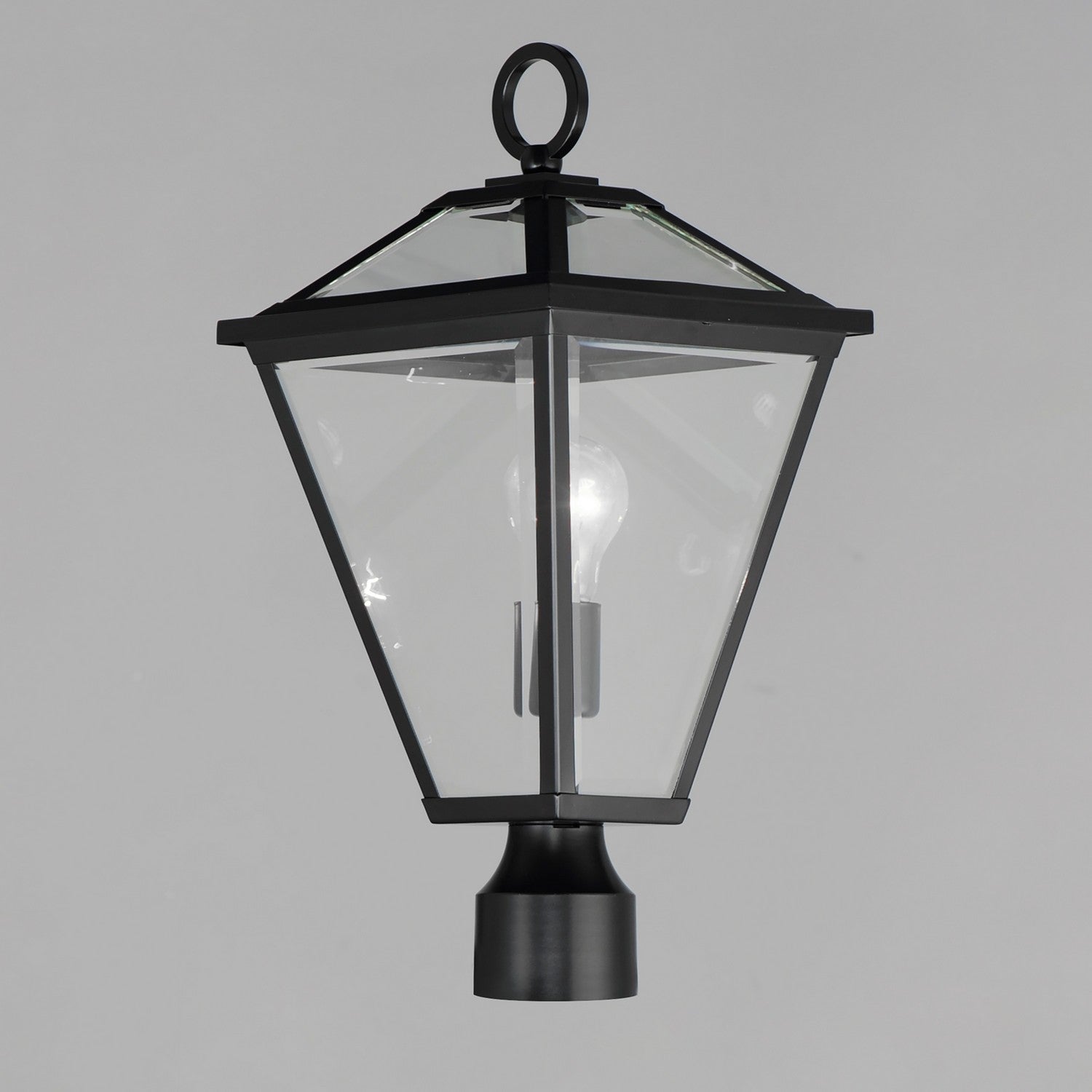 Maxim - 30568CLBK - One Light Post Lantern - Prism - Black