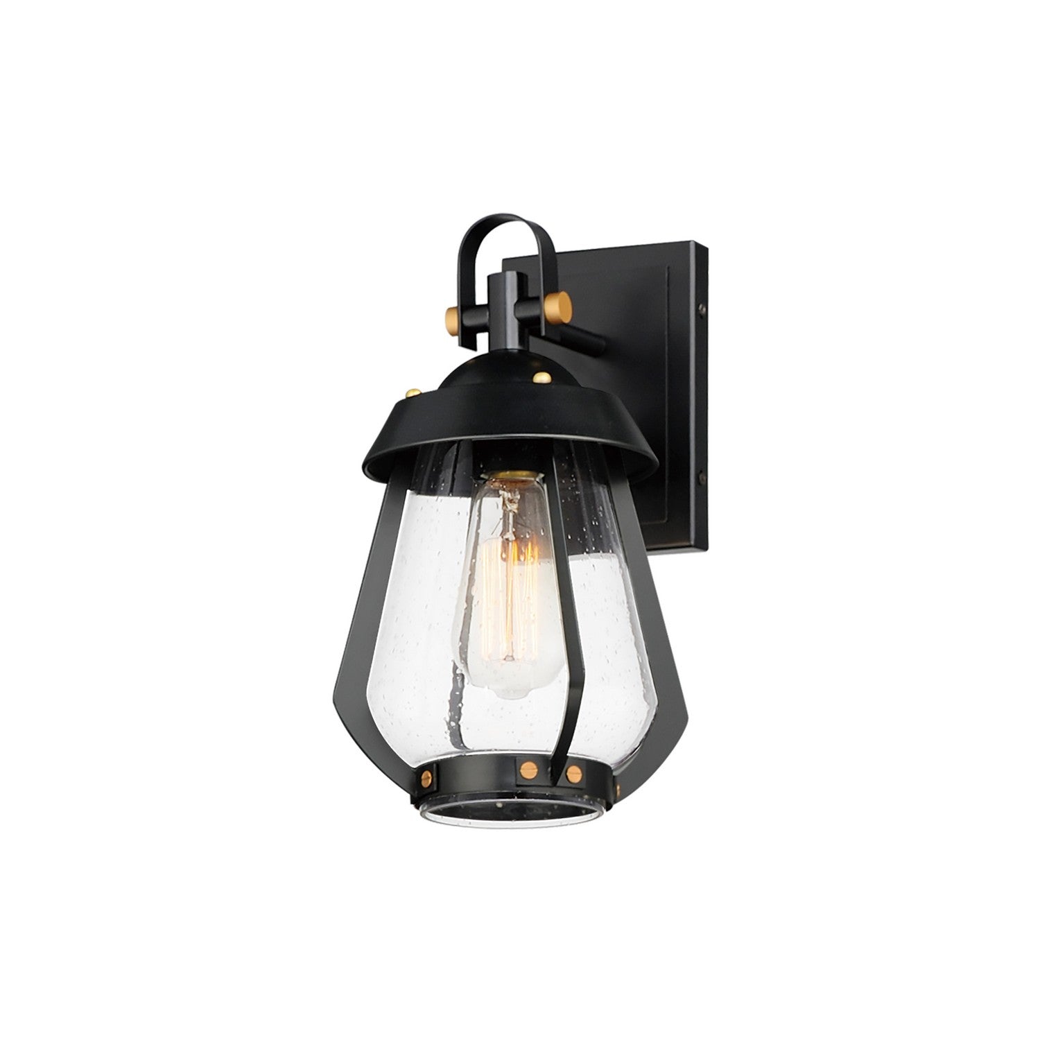 Maxim - 30620CDBKAB - One Light Outdoor Wall Sconce - Mariner - Black / Antique Brass