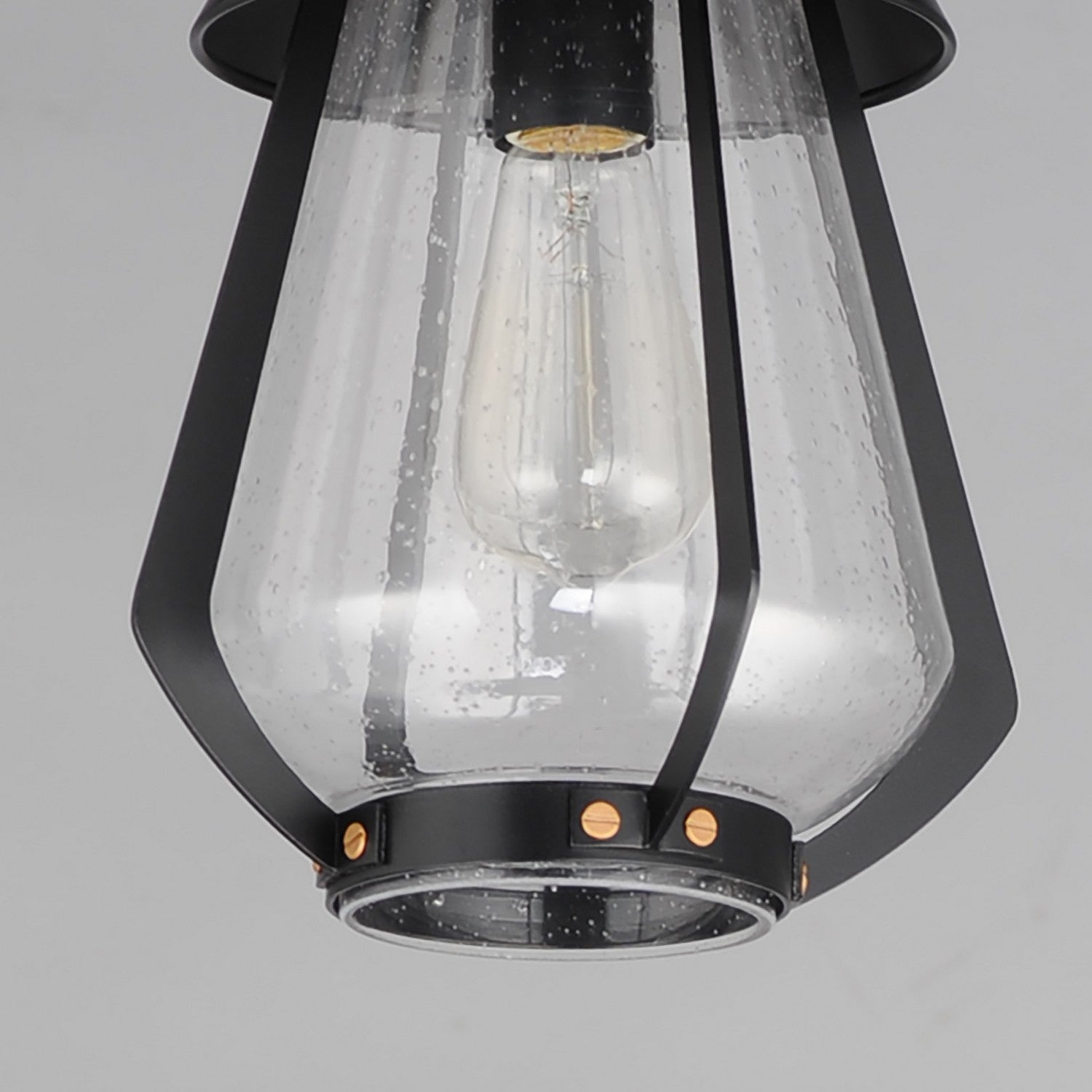 Maxim - 30621CDBKAB - One Light Outdoor Pendant - Mariner - Black / Antique Brass