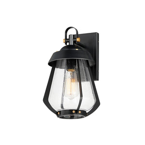 Maxim - 30622CDBKAB - One Light Outdoor Wall Sconce - Mariner - Black / Antique Brass