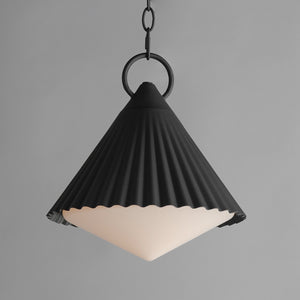 Maxim - 35131WTBK - One Light Pendant - Odette - Black