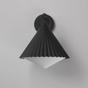 Maxim - 35136WTBK - One Light Wall Sconce - Odette - Black