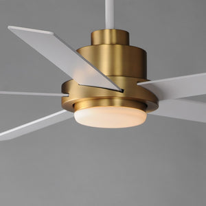 Maxim - 88826WTNAB - 60"Ceiling Fan - Daisy - Natural Aged Brass