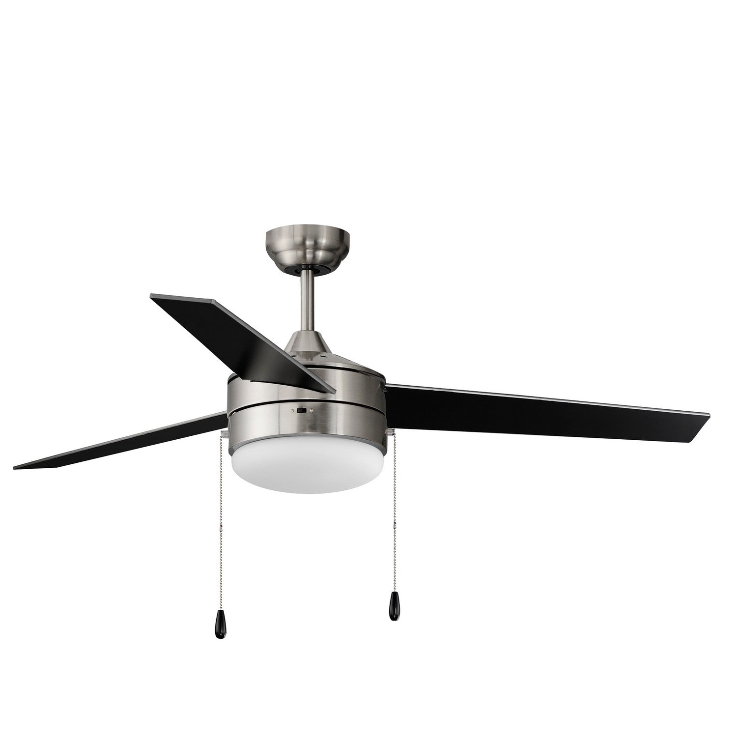 Maxim - 89906FTSNBK - 52"Ceiling Fan - Trio - Satin Nickel / Black