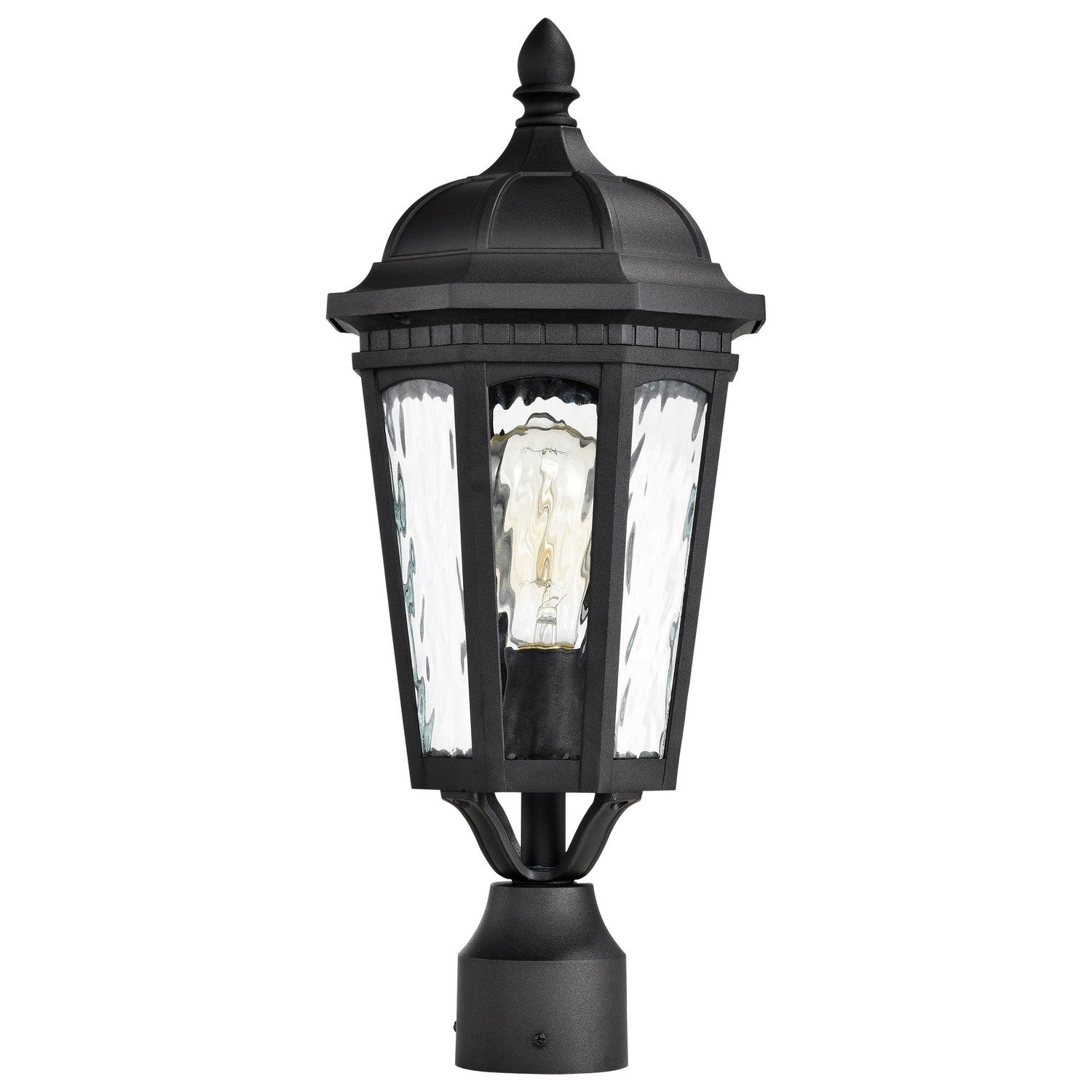 Nuvo Lighting - 60-5943 - One Light Outdoor Post Lantern - East River - Matte Black