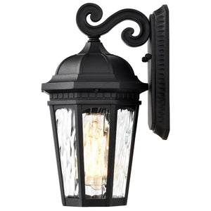 Nuvo Lighting - 60-5945 - One Light Outdoor Wall Lantern - East River - Matte Black