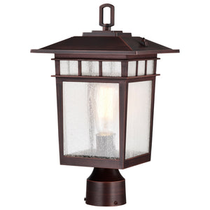 Nuvo Lighting - 60-5952 - One Light Outdoor Post Lantern - Cove Neck - Rustic Bronze