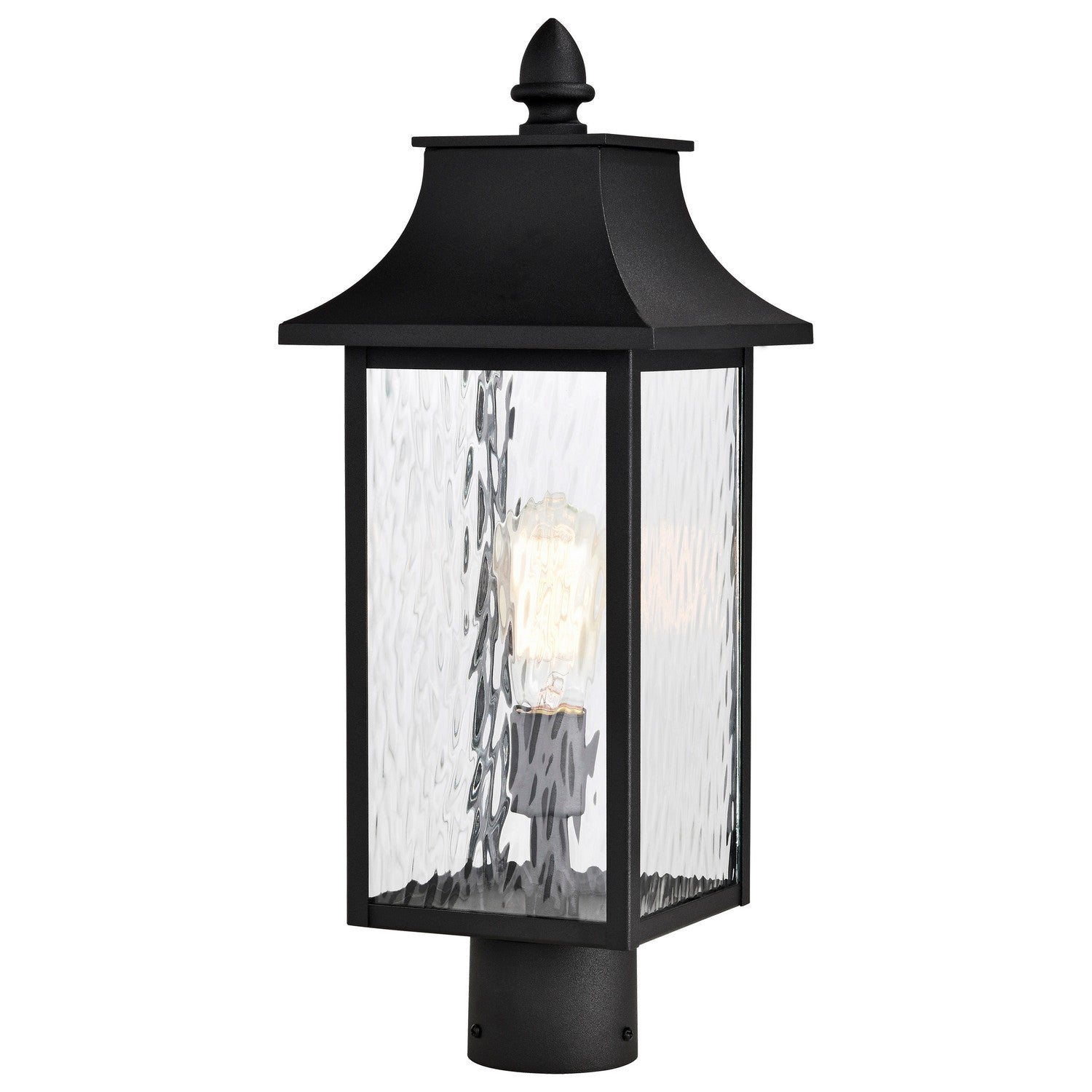 Nuvo Lighting - 60-5995 - One Light Outdoor Post Lantern - Austen - Matte Black