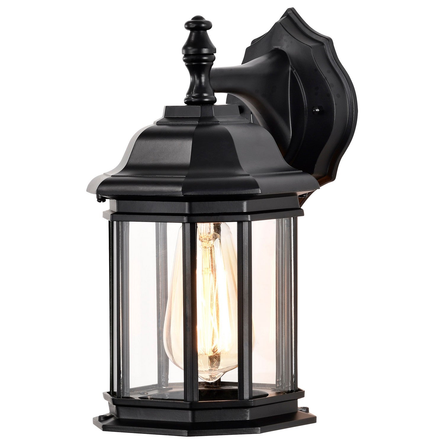 Nuvo Lighting - 60-6119 - One Light Outdoor Wall Lantern - Hopkins - Matte Black