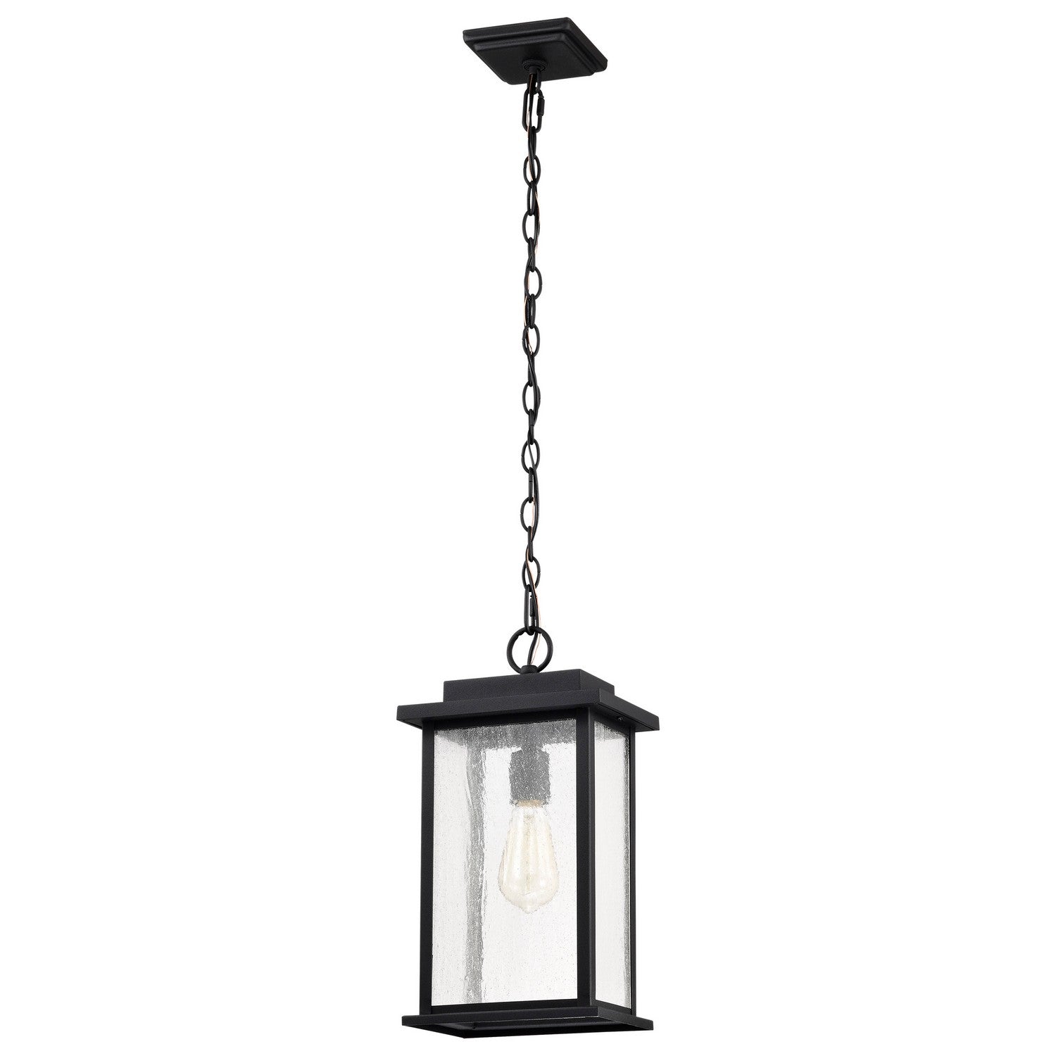 Nuvo Lighting - 60-7377 - One Light Outdoor Hanging Lantern - Sullivan - Matte Black