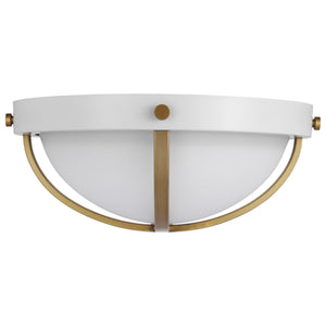 Nuvo Lighting - 60-7662 - Two Light Flush Mount - Lincoln - Matte White