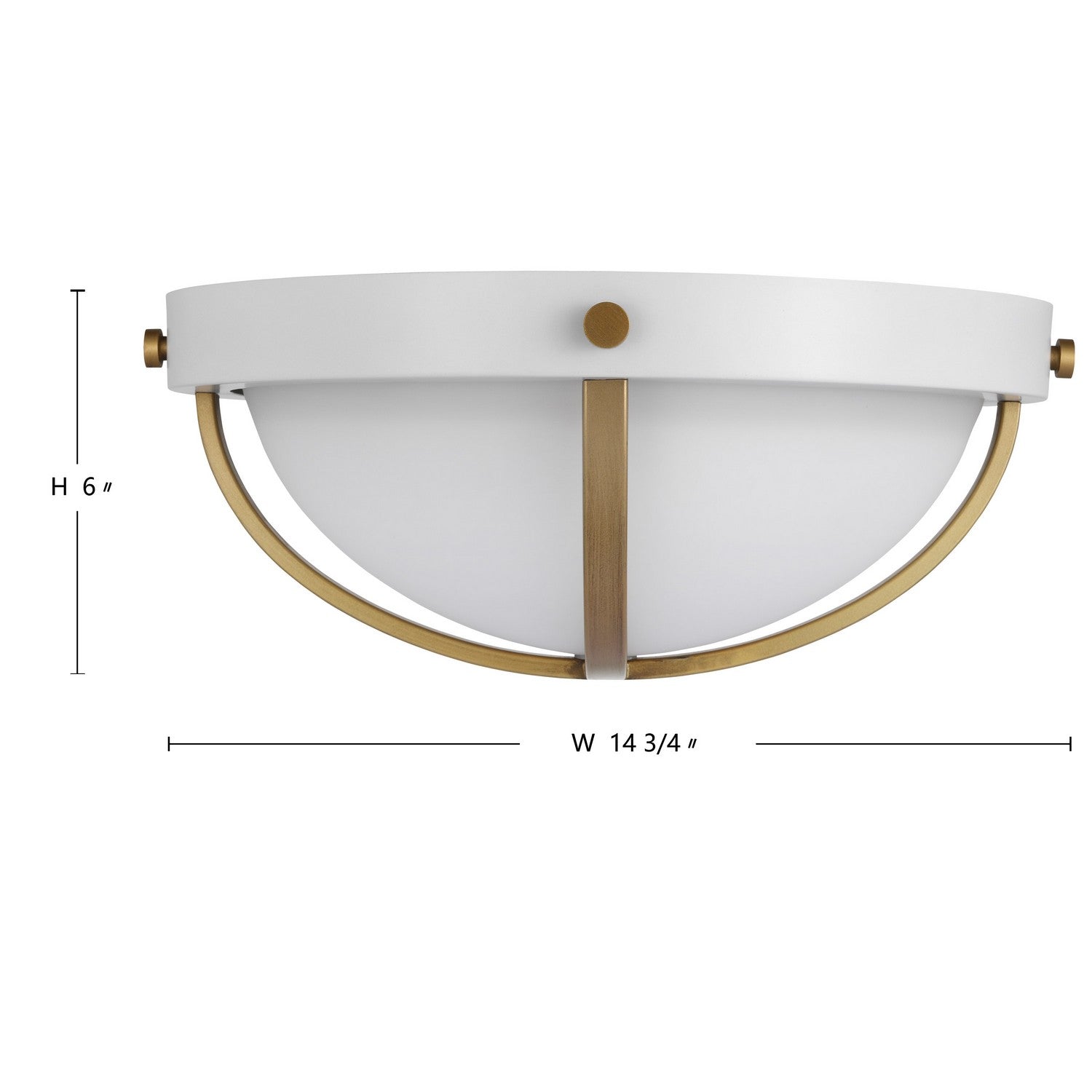 Nuvo Lighting - 60-7662 - Two Light Flush Mount - Lincoln - Matte White