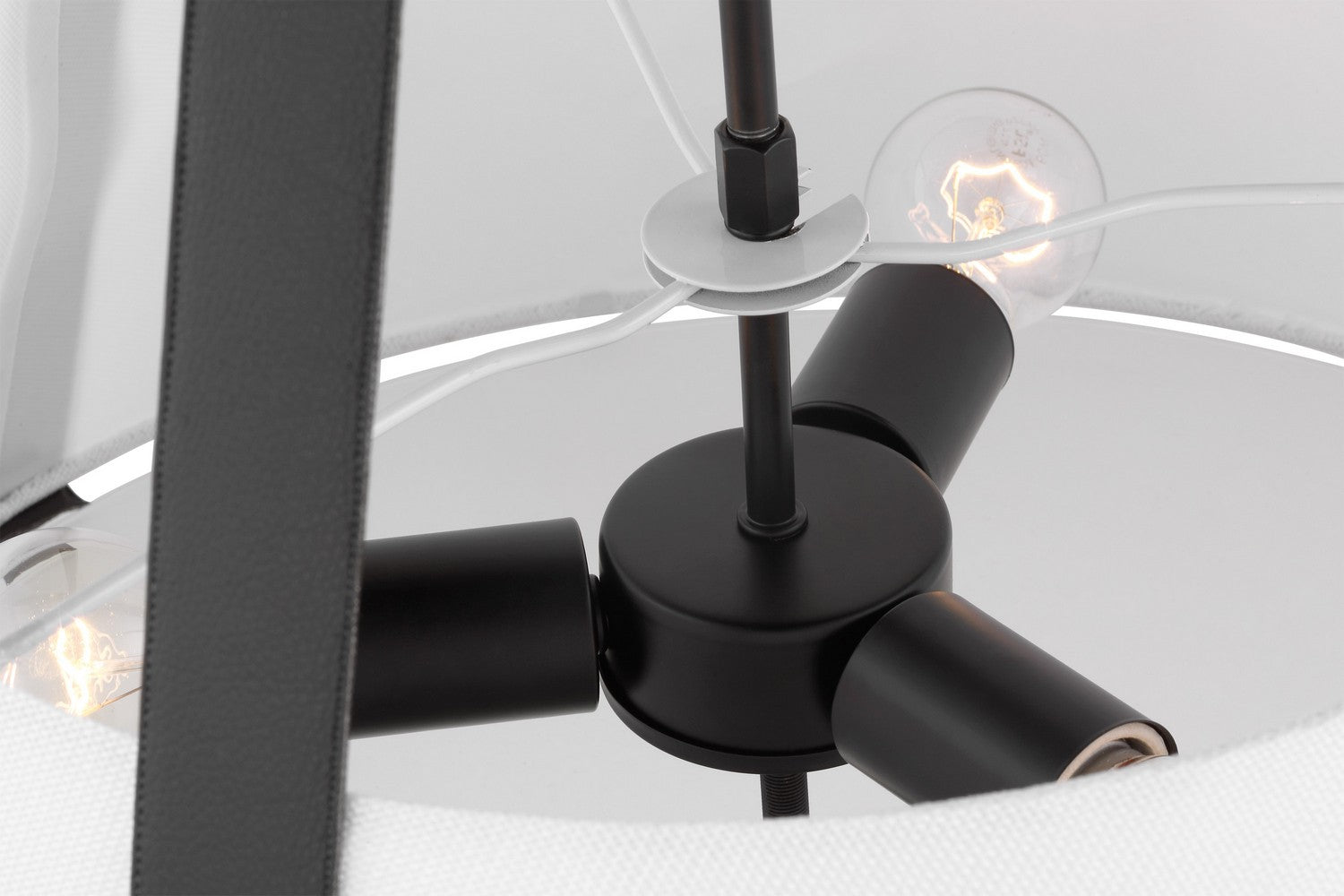 Nuvo Lighting - 60-7696 - Three Light Pendant - Brewster - Black