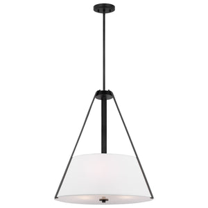 Nuvo Lighting - 60-7696 - Three Light Pendant - Brewster - Black