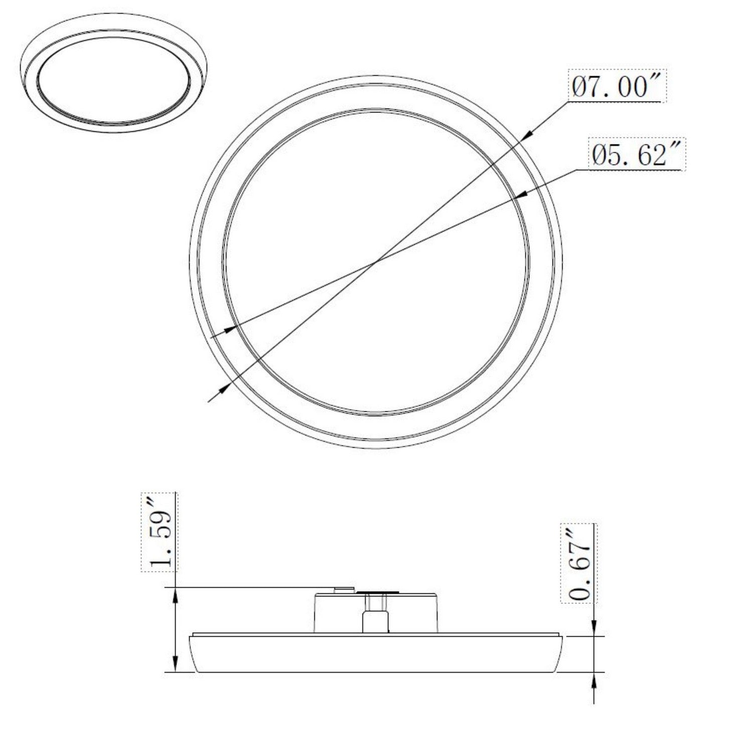 Nuvo Lighting - 62-1713 - LED Flush Mount - Brushed Nickel